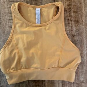 Nanette Lepore size large Women's orange unlined Sports Bra euc